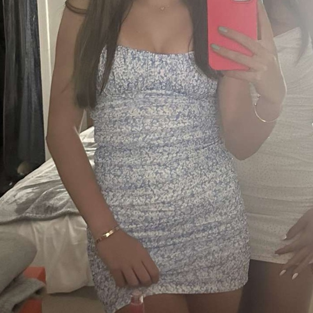 Princess Polly Blue and White Mini Dress